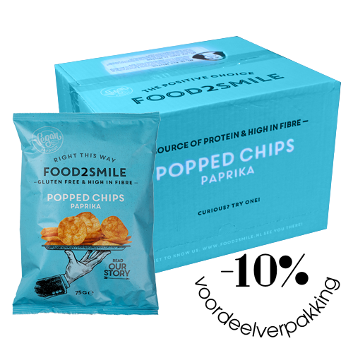 Popped Chips Paprika | 8x75 gram